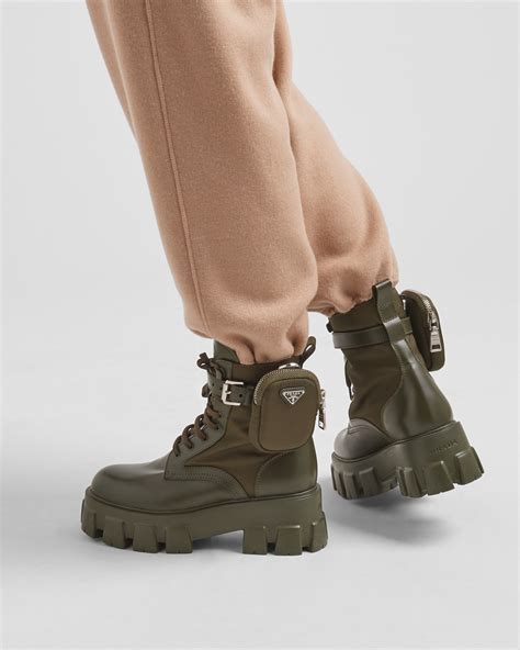 combat boots prada alti|Monolith leather and Re.